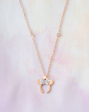 Load image into Gallery viewer, Bow Headband Necklace - 18K Rose Gold Plated