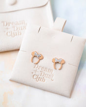 Load image into Gallery viewer, Bow Headband Earrings - 18K Rose Gold Plated
